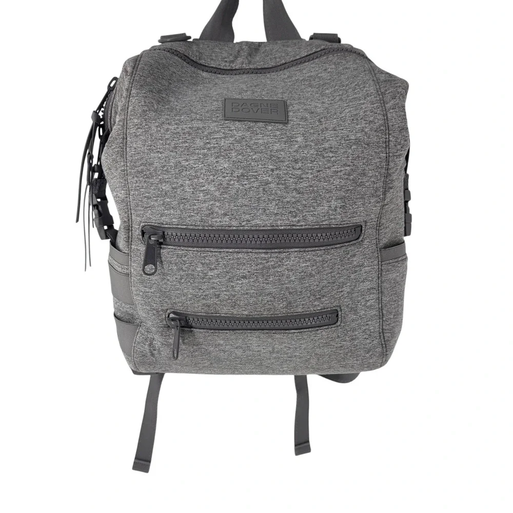 Dagne Dover Indi Diaper Backpack Dark Grey Heather Neoprene Large Travel Bag